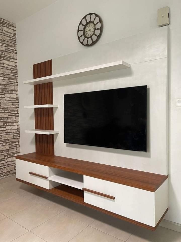 Élégance Suspendue : Meuble à Télé Murale Design