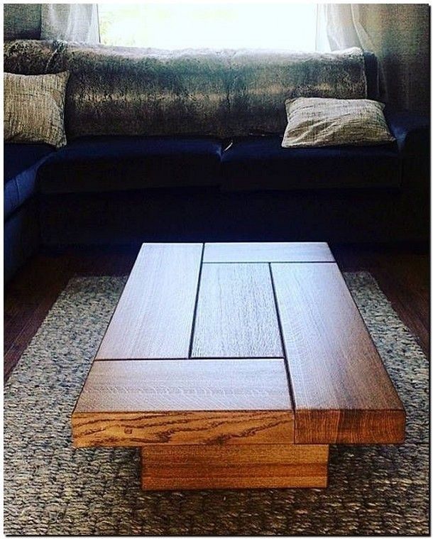Table Basse Design : Bois Massif et Plateau Vitré pour un Style Contemporain