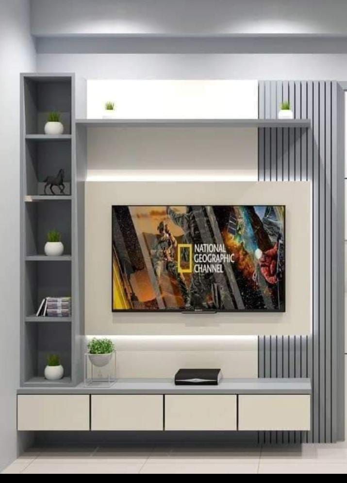Élégance Suspendue : Meuble à Télé Murale Design