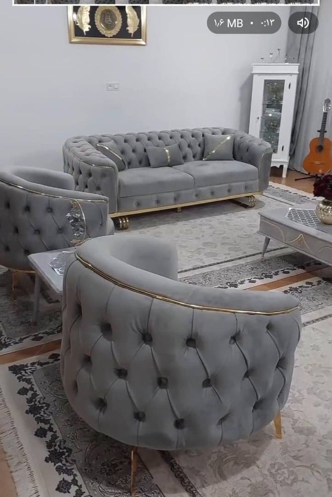 Fauteuil Luxe Élégant en Velours